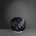 Lampada Da Terra Globe Con Base 1 Luce In Polilux Nero D55 Made In Italy | Linea Zero