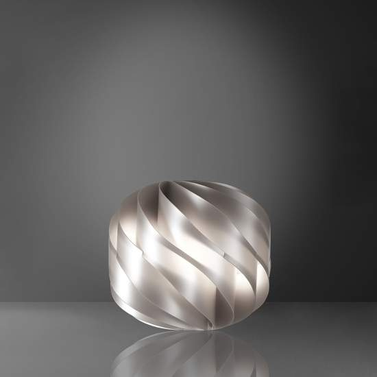 Lampada Da Tavolo Globe 1 Luce In Polilux Silver D25 Made In Italy | Linea Zero