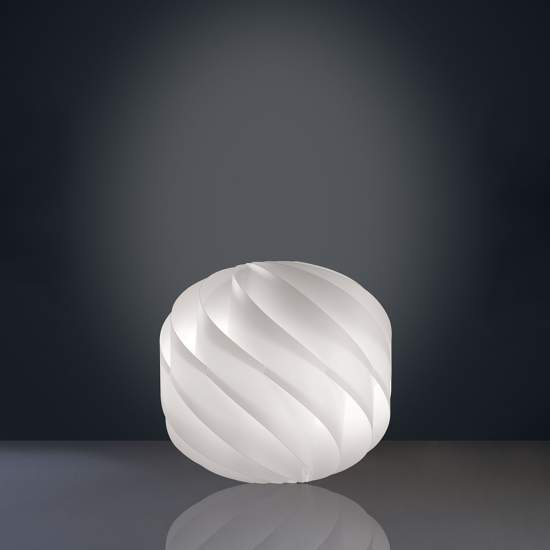 Lampada Da Terra Globe 1 Luce In Polilux Bianco D55 Made In Italy | Linea Zero