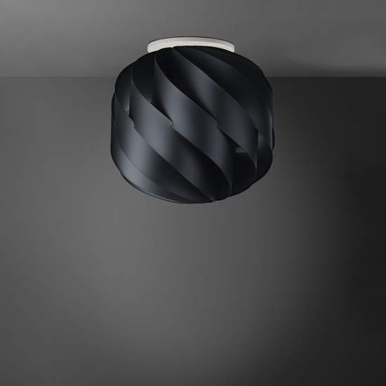 Plafoniera Moderna Globe 1 Luce In Polilux Nero D25 Made In Italy | Plafoniere - Lampade da soffitto | Luce Art Shop Plafoniera Moderna Globe 1 Luce In Polilux Nero D25 Made In Italy | Linea Zero