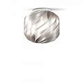 Plafoniera Moderna Globe 1 Luce In Polilux Silver D25 Made In Italy | Linea Zero