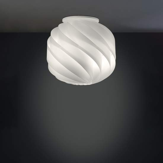 Plafoniera Moderna Globe 1 Luce In Polilux Bianco D25 Made In Italy | Plafoniere - Lampade da soffitto | Luce Art Shop Plafoniera Moderna Globe 1 Luce In Polilux Bianco D25 Made In Italy | Linea Zero