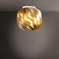 Plafoniera Moderna Globe 1 Luce In Polilux Oro D40 Made In Italy | Plafoniere - Lampade da soffitto | Luce Art Shop Plafoniera Moderna Globe 1 Luce In Polilux Oro D40 Made In Italy | Linea Zero