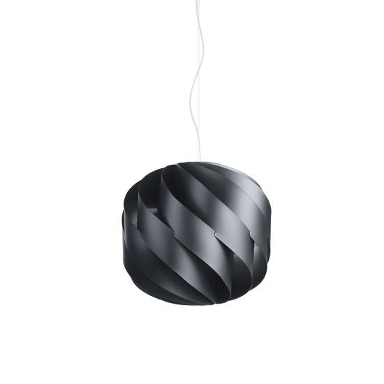 Sospensione Moderna Globe 1 Luce In Polilux Nero D25 Made In Italy | Linea Zero