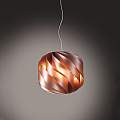 Sospensione Moderna Globe 3 Luci In Polilux Rame Made In Italy | Linea Zero