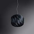 Sospensione Moderna Globe 3 Luci In Polilux Nero Made In Italy | Linea Zero