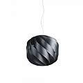 Sospensione Moderna Globe 3 Luci In Polilux Nero Made In Italy | Linea Zero