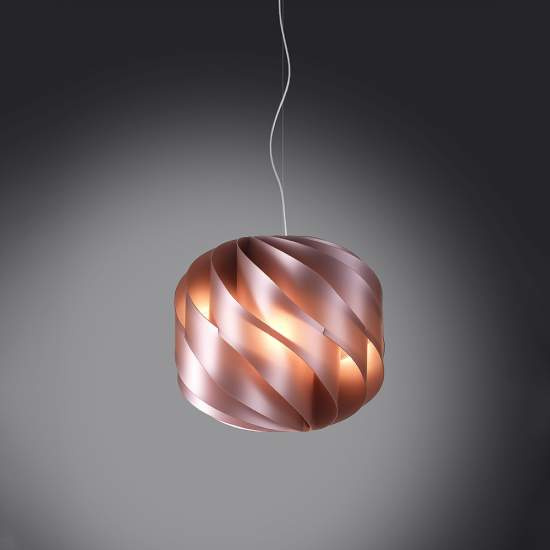 Sospensione Moderna Globe 3 Luci In Polilux Rosa Metallico Made In Italy | Lampadari e Sospensioni | Luce Art Shop Sospensione Moderna Globe 3 Luci In Polilux Rosa Metallico Made In Italy | Linea Zero