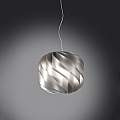 Sospensione Moderna Globe 3 Luci In Polilux Silver Made In Italy | Linea Zero