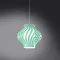 Sospensione Moderna 1 Luce Helios In Polilux Verde H39 Made In Italy | Lampadari e Sospensioni | Luce Art Shop Sospensione Moderna 1 Luce Helios In Polilux Verde H39 Made In Italy | Linea Zero