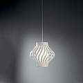 Sospensione Moderna 1 Luce Helios In Polilux Bianco H39 Made In Italy | Linea Zero
