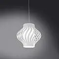 Sospensione Moderna 1 Luce Helios In Polilux Bianco H39 Made In Italy | Lampadari e Sospensioni | Luce Art Shop Sospensione Moderna 1 Luce Helios In Polilux Bianco H39 Made In Italy | Linea Zero