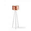 Lampada Da Terra Treppiede 1 Luce Prisma In Polilux Rame H146 Made In Italy | Linea Zero