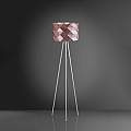 Lampada Da Terra Treppiede 1 Luce Prisma In Polilux Rosa Metallico H146 Made In Italy | Piantane - Lampade da Terra | Luce Art Shop Lampada Da Terra Treppiede 1 Luce Prisma In Polilux Rosa Metallico H146 Made In Italy | Linea Zero