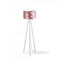 Lampada Da Terra Treppiede 1 Luce Prisma In Polilux Rosa Metallico H146 Made In Italy | Piantane - Lampade da Terra | Luce Art Shop Lampada Da Terra Treppiede 1 Luce Prisma In Polilux Rosa Metallico H146 Made In Italy | Linea Zero