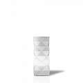 Lampada Da Tavolo Moderna 1 Luce Prisma In Polilux Bianco H32 Made In Italy | Linea Zero