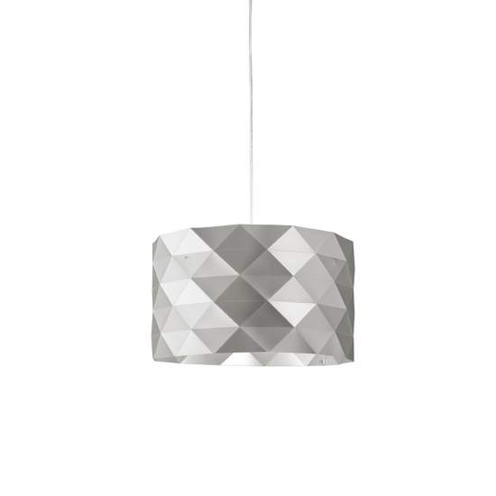 Sospensione Moderna 3 Luci Prisma In Polilux Silver Made In Italy | Lampadari e Sospensioni | Luce Art Shop Sospensione Moderna 3 Luci Prisma In Polilux Silver Made In Italy | Linea Zero