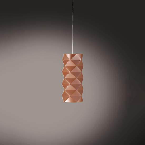 Sospensione Moderna 1 Luce Prisma In Polilux Rame D13 Made In Italy | Lampadari e Sospensioni | Luce Art Shop Sospensione Moderna 1 Luce Prisma In Polilux Rame D13 Made In Italy | Linea Zero