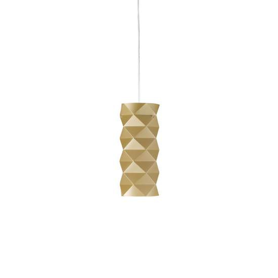 Sospensione Moderna 1 Luce Prisma In Polilux Oro D13 Made In Italy | Lampadari e Sospensioni | Luce Art Shop Sospensione Moderna 1 Luce Prisma In Polilux Oro D13 Made In Italy | Linea Zero