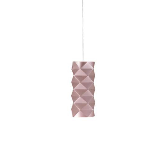 Sospensione Moderna 1 Luce Prisma Polilux Rosa Metallico D13 Made In Italy | Lampadari e Sospensioni | Luce Art Shop Sospensione Moderna 1 Luce Prisma Polilux Rosa Metallico D13 Made In Italy | Linea Zero