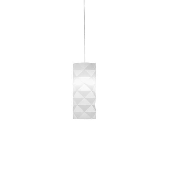 Sospensione Moderna 1 Luce Prisma In Polilux Bianco D13 Made In Italy | Lampadari e Sospensioni | Luce Art Shop Sospensione Moderna 1 Luce Prisma In Polilux Bianco D13 Made In Italy | Linea Zero