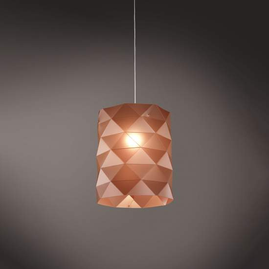 Sospensione Moderna 1 Luce Prisma In Polilux Rame D27 Made In Italy | Lampadari e Sospensioni | Luce Art Shop Sospensione Moderna 1 Luce Prisma In Polilux Rame D27 Made In Italy | Linea Zero