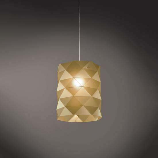 Sospensione Moderna 1 Luce Prisma In Polilux Oro D27 Made In Italy | Lampadari e Sospensioni | Luce Art Shop Sospensione Moderna 1 Luce Prisma In Polilux Oro D27 Made In Italy | Linea Zero