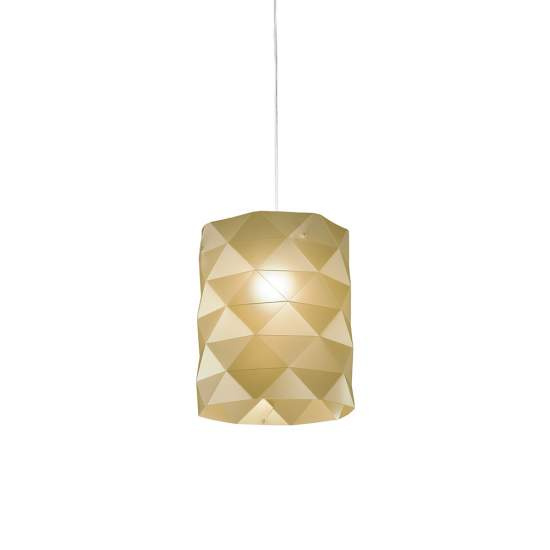 Sospensione Moderna 1 Luce Prisma In Polilux Oro D27 Made In Italy | Lampadari e Sospensioni | Luce Art Shop Sospensione Moderna 1 Luce Prisma In Polilux Oro D27 Made In Italy | Linea Zero