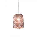 Sospensione Moderna 1 Luce Prisma In Polilux Rosa Metallico D27 Made In Italy | Lampadari e Sospensioni | Luce Art Shop Sospensione Moderna 1 Luce Prisma In Polilux Rosa Metallico D27 Made In Italy | Linea Zero