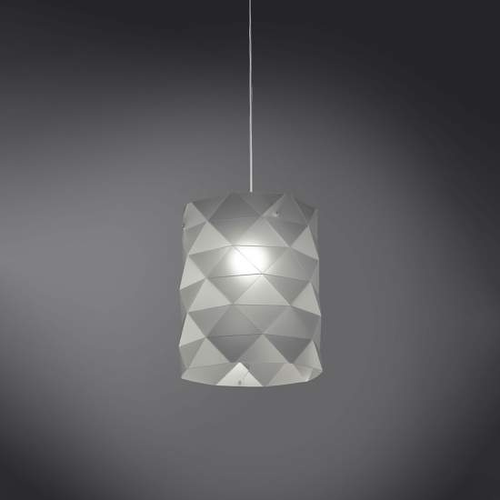 Sospensione Moderna 1 Luce Prisma In Polilux Silver D27 Made In Italy | Lampadari e Sospensioni | Luce Art Shop Sospensione Moderna 1 Luce Prisma In Polilux Silver D27 Made In Italy | Linea Zero