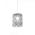 Sospensione Moderna 1 Luce Prisma In Polilux Silver D27 Made In Italy | Lampadari e Sospensioni | Luce Art Shop Sospensione Moderna 1 Luce Prisma In Polilux Silver D27 Made In Italy | Linea Zero