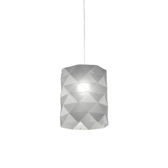 Sospensione Moderna 1 Luce Prisma In Polilux Silver D27 Made In Italy | Lampadari e Sospensioni | Luce Art Shop Sospensione Moderna 1 Luce Prisma In Polilux Silver D27 Made In Italy | Linea Zero