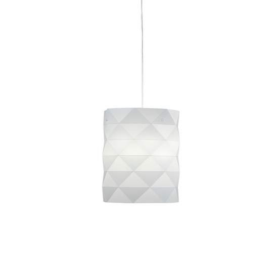 Sospensione Moderna 1 Luce Prisma In Polilux Bianco D27 Made In Italy | Lampadari e Sospensioni | Luce Art Shop Sospensione Moderna 1 Luce Prisma In Polilux Bianco D27 Made In Italy | Linea Zero