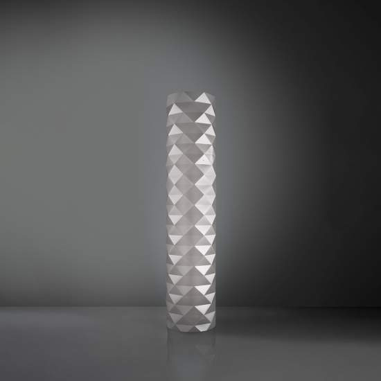 Lampada Da Terra Moderna 3 Luci Prisma In Polilux Silver H122 Made In Italy | Piantane - Lampade da Terra | Luce Art Shop Lampada Da Terra Moderna 3 Luci Prisma In Polilux Silver H122 Made In Italy | Linea Zero