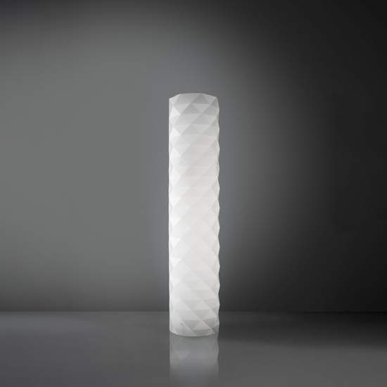 Lampada Da Terra Moderna 3 Luci Prisma In Polilux Bianco H122 Made In Italy | Piantane - Lampade da Terra | Luce Art Shop Lampada Da Terra Moderna 3 Luci Prisma In Polilux Bianco H122 Made In Italy | Linea Zero