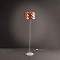 Lampada Da Terra Moderna 1 Luce Prisma In Polilux Rame H153 Made In Italy | Linea Zero