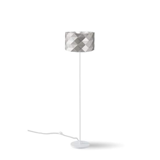 Lampada Da Terra Moderna 1 Luce Prisma In Polilux Silver H153 Made In Italy | Piantane - Lampade da Terra | Luce Art Shop Lampada Da Terra Moderna 1 Luce Prisma In Polilux Silver H153 Made In Italy | Linea Zero