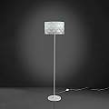 Lampada Da Terra Moderna 1 Luce Prisma In Polilux Bianco H153 Made In Italy | Linea Zero