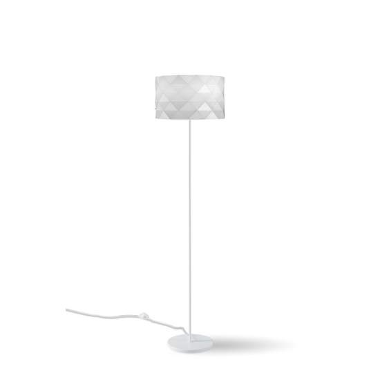 Lampada Da Terra Moderna 1 Luce Prisma In Polilux Bianco H153 Made In Italy | Linea Zero