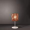 Lampada Da Tavolo Moderna 1 Luce Prisma In Polilux Rame H36 Made In Italy | Linea Zero