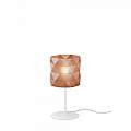Lampada Da Tavolo Moderna 1 Luce Prisma In Polilux Rame H36 Made In Italy | Linea Zero