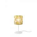 Lampada Da Tavolo Moderna 1 Luce Prisma In Polilux Oro H36 Made In Italy | Linea Zero