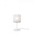 Lampada Da Tavolo Moderna 1 Luce Prisma In Polilux Bianco H36 Made In Italy | Linea Zero
