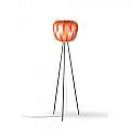 Lampada Da Terra Con Treppiede 1 Luce Queen In Polilux Rame D60 Made In Italy | Piantane - Lampade da Terra | Luce Art Shop Lampada Da Terra Con Treppiede 1 Luce Queen In Polilux Rame D60 Made In Italy | Linea Zero
