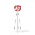 Lampada Da Terra Treppiede 1 Luce Queen Polilux Rosa Metallico D60 Made In Italy | Linea Zero