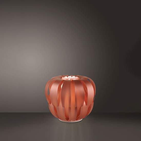 Lampada Da Terra Moderna 2 Luci Queen In Polilux Rame D60 Made In Italy | Piantane - Lampade da Terra | Luce Art Shop Lampada Da Terra Moderna 2 Luci Queen In Polilux Rame D60 Made In Italy | Linea Zero
