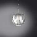 Sospensione Moderna 1 Luce Queen In Polilux Silver D19 Made In Italy | Lampadari e Sospensioni | Luce Art Shop Sospensione Moderna 1 Luce Queen In Polilux Silver D19 Made In Italy | Linea Zero