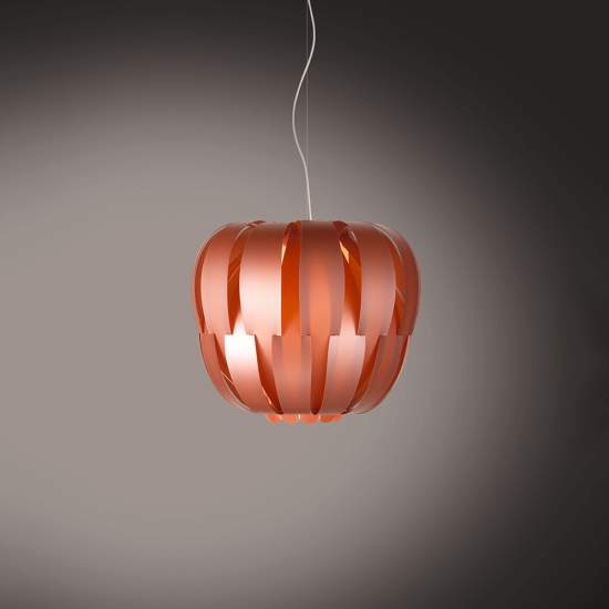 Sospensione Moderna 1 Luce Queen In Polilux Rame D42 Made In Italy | Lampadari e Sospensioni | Luce Art Shop Sospensione Moderna 1 Luce Queen In Polilux Rame D42 Made In Italy | Linea Zero
