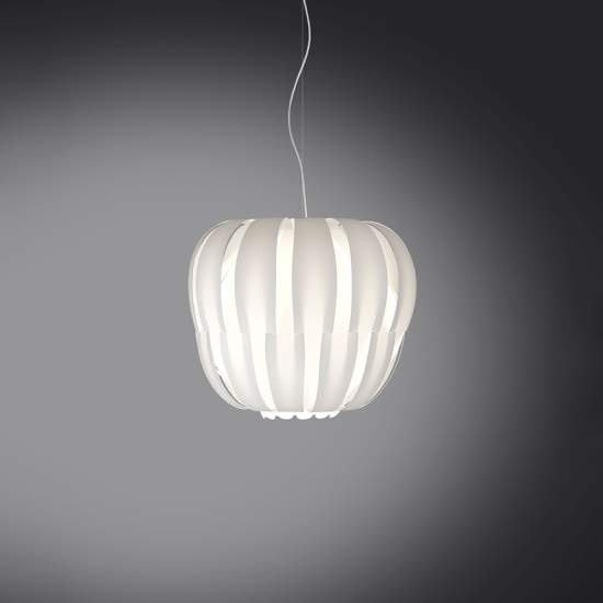 Sospensione Moderna 1 Luce Queen In Polilux Bianco D42 Made In Italy | Lampadari e Sospensioni | Luce Art Shop Sospensione Moderna 1 Luce Queen In Polilux Bianco D42 Made In Italy | Linea Zero
