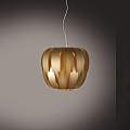 Sospensione Moderna 2 Luci Queen In Polilux Oro D60 Made In Italy | Lampadari e Sospensioni | Luce Art Shop Sospensione Moderna 2 Luci Queen In Polilux Oro D60 Made In Italy | Linea Zero
